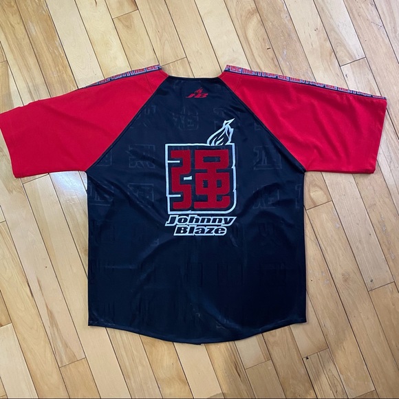 Vintage Johnny Blaze button up jersey - XXL - Picture 1 of 6